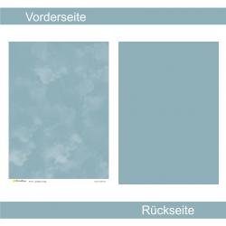 Pastellblau wolkig - Designpapier